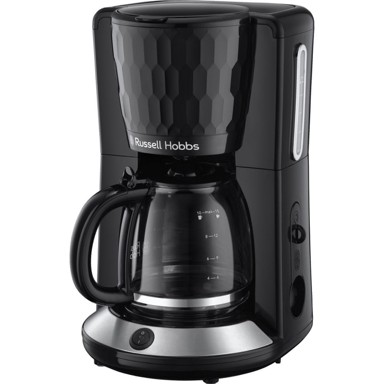 RUSSELL HOBBS Aparat za filter kavu 27011-56, 1,25 l, 10 šalica, saćasti uzorak, crni