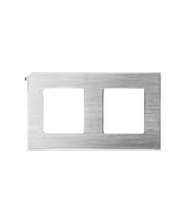 Aluminijski okvir dvostruki za module, sivi