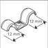 BOSCH Professional Kabelska metalna stezaljka PRO EMD-12 1600A03C2K, Ø 12 mm, 100 kom