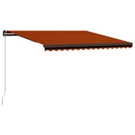 Tenda na ručno uvlačenje 450 x 300 cm, narančasto-smeđa