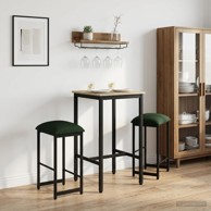 Barska stolica 2 kom 40 x 32 x 74 cm, tamnozelena