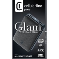 CELLULARLINE Prijenosna baterija Glam 10000mAh, crna