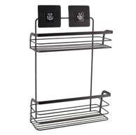 TENDANCE Košarica zidna dvostruka, crna