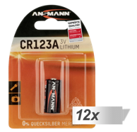 ANSMANN Baterije CR123A 3V, 12x1