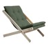 KARUP DESIGN Sklopiva stolica Boogie Raw/Olive Green, 65x88x67 cm