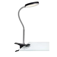 Svjetiljka Flex s kvačicom, LED, crna/krom