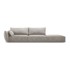 MAZZINI SOFAS Svijetlo siva ležaljka (s lijevim kutom) Vanda, 264x110x85 cm