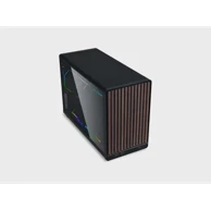 LIAN LI Kućište DAN Cases A3 Wood, Micro-ATX, kaljeno staklo, crno, A3X-WDG