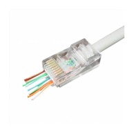 GEMBIRD Priključak Cat5e Cat6 pass-through modularni UTP 8P8C, 10 komada, GEM-LC-PTU-01-10