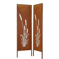 VEVOR Zaslon za privatnost hrđavi metal 50 x 2 x 160 cm