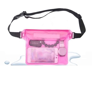 TOPTEL Vodootporna IPX8 univerzalna torbica, pink