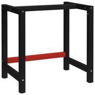 Okvir za stol 80x57x79 cm, crno/crvena
