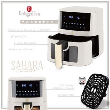 BERLINGERHAUS Friteza na vrući zrak BH-9490 Sahara Collection, bež