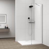 POLYSAN Tuš pregrada ESCA, 400 mm, prozirno staklo, krom