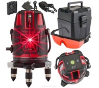 RED TECHNIC Laser križni 360, crveni