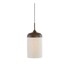 LIGHT & LIVING Tamno smeđa viseća svjetiljka s tekstilnim sjenilom ø 22 cm Dania 