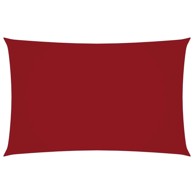 Jedro za zaštitu od sunca od tkanine oxford pravokutno 4 x 7 m, crvena