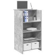 Radni stol 55x50x103,5 cm od konstruiranog drva, sivi