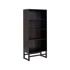 STØRAA Crni regal od borovine 75x175 cm Jolene