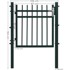 SONGMICS Vrtna vrata 106 x 100 cm, siva