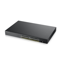 ZYXEL Mrežni preklopnik GS1900-24HP, 24 x Gigabit Ethernet PoE, upravljani, crni