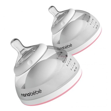 NANOBEBE Plastična bočica, roza
