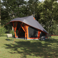Obiteljski šator tipi, 10 osoba, sivo-narančasta