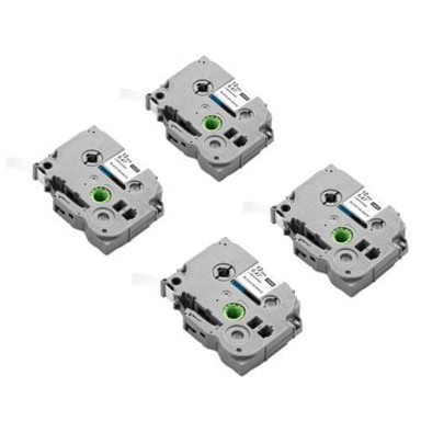VEVOR Traka za pisač naljepnica, 4 kom, 88 x 67 x 16 mm, crno na bijelom