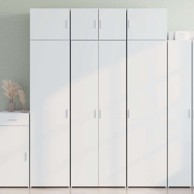 Visoka komoda bijela 70 x 42 5 x 185 cm od konstruiranog drva , bijela