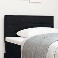 LED uzglavlje, 80 cm, tkanina, crno