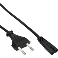 INLINE Kabel za napajanje B-16654A, C7, 3 m, crna