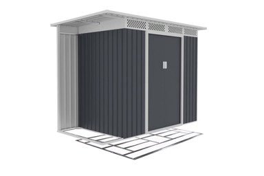 IWHOME Vrtna kućica HYPNOS A 3,65 m² s podnom konstrukcijom, antracit