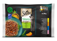 SHEBA Hrana za mačke Natur, miješani izbor u umaku, 4 x 85 g
