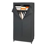 WENKO Crni ormar od tkanine o, 160 x 50 x 75 cm