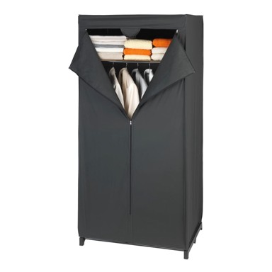 WENKO Crni ormar od tkanine o, 160 x 50 x 75 cm