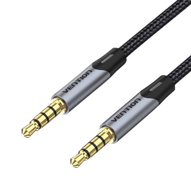 VENTION Audio kabel TRRS, BAQHF, 3.5mm mini jack, 1m, sivi
