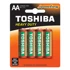 TOSHIBA Baterije ZINC R6 AA 4/1, 4 kom