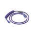 GLORIOUS Kabel za punjenje, spiralni, USB-C na USB-A, 1,37 m, ljubičasti