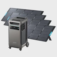 ANKER SOLIX Solarni set za vikendice 3.84kWh, F3800 + 4×PS400 (1600W)