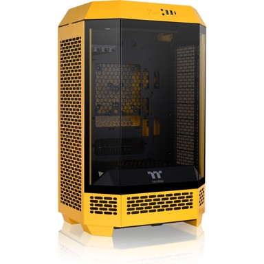 THERMALTAKE Kućište The Tower 300 Bumblebee, micro tower, micro-ATX, kaljeno staklo, žuto