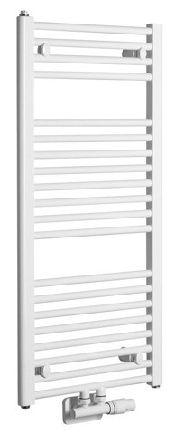 AQUALINE Radijator, 450 x 960 mm, središnji priključak, električno i kombinirano grijanje, bijeli