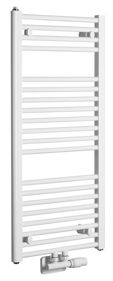 AQUALINE Radijator, 450 x 960 mm, središnji priključak, električno i kombinirano grijanje, bijeli