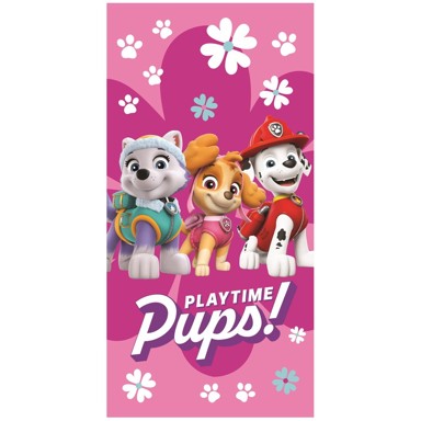 JERRY FABRICS Ružičasti pamučan dječji ručnik, 70x140 cm Paw Patrol