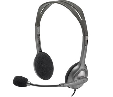 LOGITECH Slušalice Headset H110, srebrne