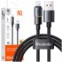 MCDODO Kabel USB-A na Lightning, 1 m, 3 A, 36 W, LED, crni