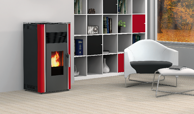 ALFA-PLAM Peć na pelet Alfa Luca 8, crvena