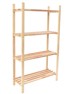 ROJAPLAST Drvena polica s 4 police 75 × 30 × 120 cm