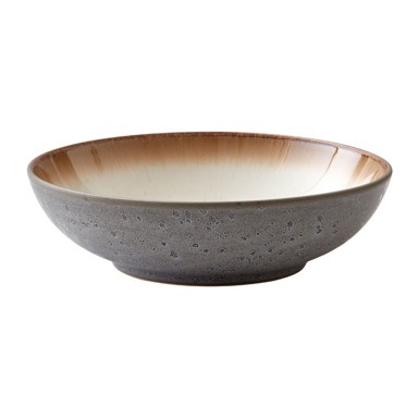 BITZ Sivo-bež zemljana posuda za tjesteninu Mensa, ø 20 cm