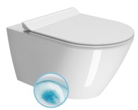 GSI WC školjka zidna KUBE X, geniusflush, 36x55 cm, bijela extraglaze