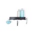 COMPACTOR Polica Clever Flip Shower Shelf, crna
